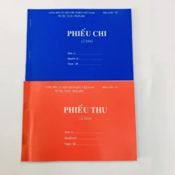 Phiếu thu 2 liên/ Phiếu chi - 2 liên giấy carbon đẹp loại 100 tờ/ quyển