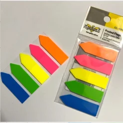 Set 100 - Giấy Note 5 màu nhựa mũi tên - Mỗi Màu 20 - Giấy note ghi chú nhiều màu dùng đánh dấu trang sách