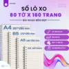 Sổ Lò Xo Bìa Nhựa Trong 80 Tờ x 160 Trang -  Nhiều Kích Thước A6 A5 B5 A4