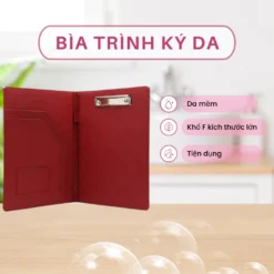 Bìa Trình Ký Da Đôi Khổ Lớn - Da Mềm Nhiều Ngăn