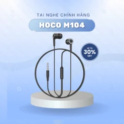 Tai Nghe Có Dây Hoco, Có Nút Đệm Chống Đau Tai, Dây Dài 1.2m, Micro Đàm Thoại, Jack 3.5mm