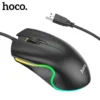 Chuột Gaming Có Dây Có Đèn Led Hoco GM19 - Cho PC, Laptop, Chơi Game, Phản Hồi Nhanh