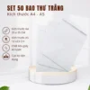 Bao Thư Trắng Văn Phòng Kích Thước A4 - A5