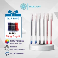 [Com bo 10 ] Bút Gel Nước Khô Nhanh - Ngòi 0.5mm Viết Trơn Mực Đều  - Tặng Ngòi khi mua từ 5 cái