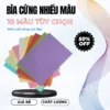 [ 100 Tờ ] Giấy Bìa Cứng - Bìa Màu 180 GSM - Làm Bìa Sổ - Làm Đồ Thủ Công