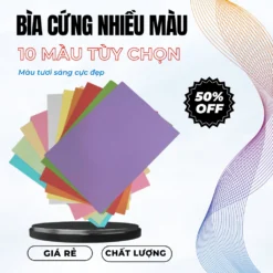 [ 100 Tờ ] Giấy Bìa Cứng - Bìa Màu 180 GSM - Làm Bìa Sổ - Làm Đồ Thủ Công