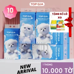 [Tặng 1 Sổ Tay Cao cấp] Khăn Giấy Đa Năng Treo Tường Rút Đáy TopGia