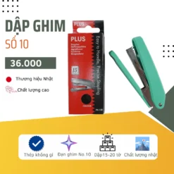 Dập ghim Số 10  Plus / Double A - Có Thể Dập 15 - 20 tờ - Màu Ngẫu Nhiên
