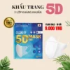 Khẩu Trang 5D An Tâm Kháng Khuẩn 3 Lớp (10 Chiếc/Túi) - Chính Hãng - Đủ Hóa Đơn Chứng Từ
